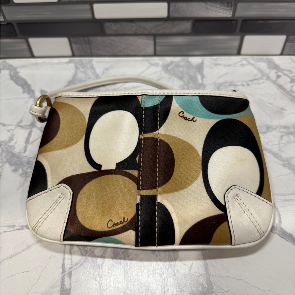 Coach Multicolor Wristlet Clutch
